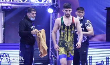 «محمدرضا مختاری» قهرمان کشتی فرنگی ارتش‌های جهان شد