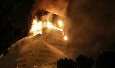 آتش سوزی مهیب در منطقه ویژه پارسیان