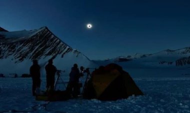 تصاویری از تنها خورشید گرفتگی کامل سال ۲۰۲۱