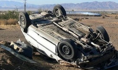 سمند واژگون شده جان یک نفر را گرفت