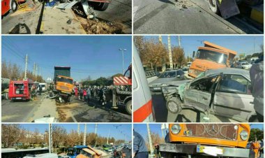 تصادف وحشتناک  در شیراز