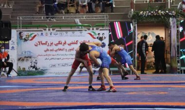 خوزستان قهرمان  کشتی فرنگی کشور