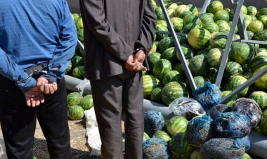 کشف ۵۰۰ کیلو تریاک زیر بار هندوانه