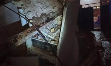 تخریب یک خانه در اثر انفجار گاز