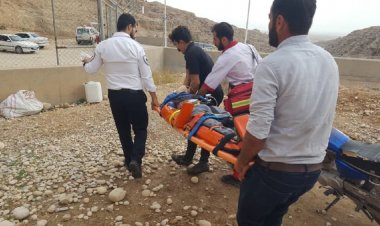 سقوط  چوپان دشتستانی از کوه