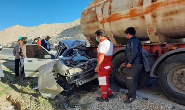 برخورد پراید با تانکر در کنگان کشته داد