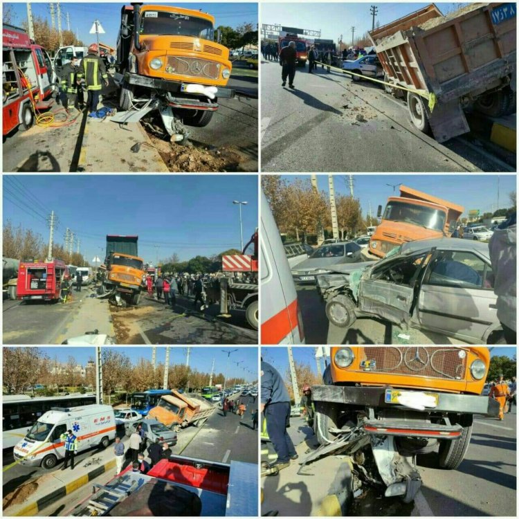 تصادف وحشتناک  در شیراز