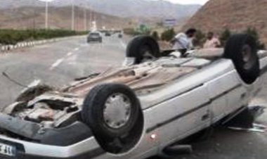 یک کشته در واژگونی خودرو در سیمکان جهرم