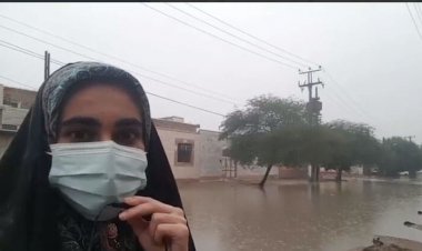 بارش باران و آبگرفتگی ها در معابر آبادان و خرمشهر