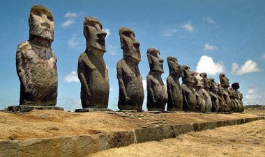 نحوه جا به جا کردن مجسمه های جزیره ایستر