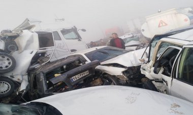 تصادف‌زنجیره‌ای مرگبار‌ در محور بهبهان - رامهرمز