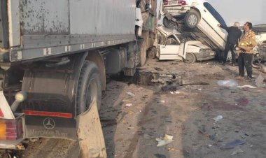 تصاویر تکان دهنده از له شدن خودروها در تصادف بهبهان / سمند به پرواز درآمد!