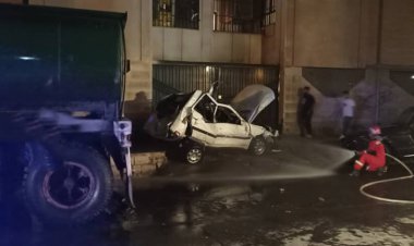 تصادف تانکر حمل سوخت با پنج خودروی سواری در شیراز