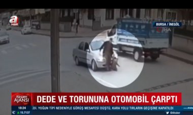 ببینید | زیرگرفتن پدربزرگ و نوه ۵ سالهاش توسط یک ماشین در ترکیه