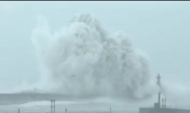 سونامی در ژاپن به دنبال فوران یک آتشفشان زیردریا در اقیانوس آرام