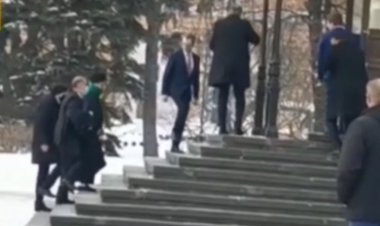 لحظه ورود رئیسجمهور به کاخ کرملین روسیه