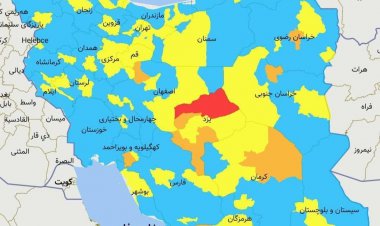 قرمز شدن اولین شهر در نقشه کرونایی