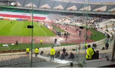 ورزشگاه آزادی، کمتر از یک ساعت مانده به دیدار ایران و عراق