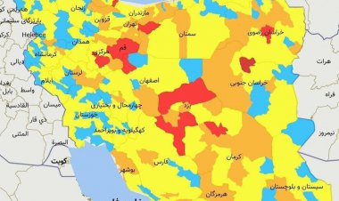 افزایش شهرهای قرمز در نقشه کرونایی ایران