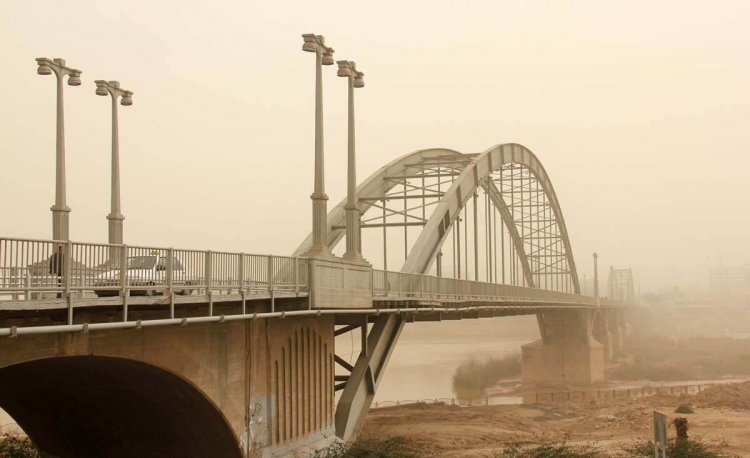میزان گرد و غبار هفت شهر خوزستان از حد مجاز فراتر رفت