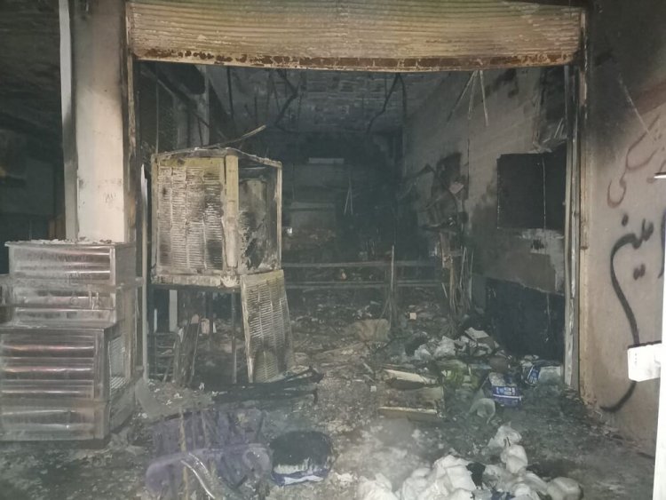 آتش سوزی پنج باب مغازه در فسا