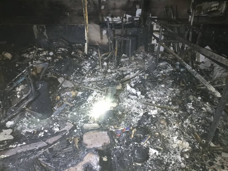 آتش سوزی پنج باب مغازه در فسا
