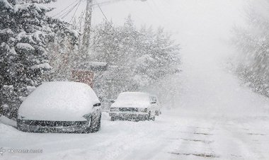 جاده‌های فارس زیر بارش برف و باران/ سپیدان، رکورددار بارش‌ها