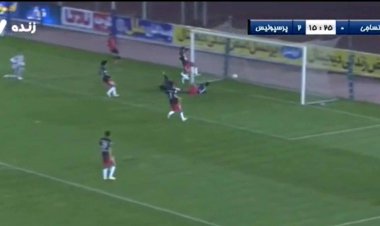 گل اول نساجی به پرسپولیس