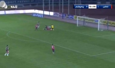 گل سوم پرسپولیس به نساجی