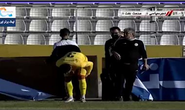 مصدومیت بازیکن فجرسپاسی با تابلو‌های تبلیغاتی