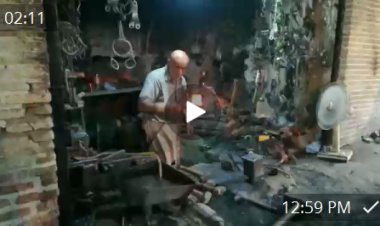 ببینید؛ آهنگری جذاب در دزفول 