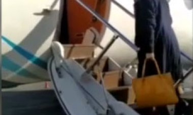 لحظه تحویل و سوار شدن «نازنین زاغری»