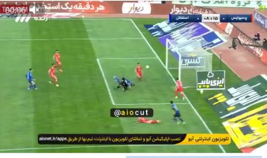 صحنه مشکوک در محوطه جریمه پرسپولیس