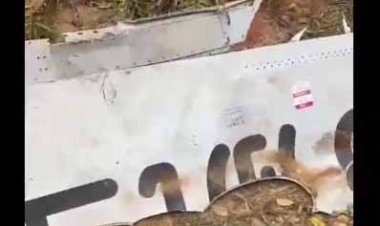 بقایای هواپیمای سقوط کرده بوئینگ 737 در جنوب چین