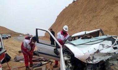 مرگ دلخراش ۳ تن در جاده یاسوج_ بابامیدان