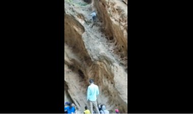 ببینید | لحظه سقوط هولناک یک گردشگر از کوه