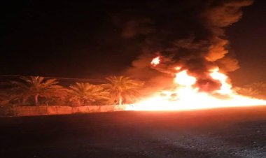 راننده پژو در بندرخمیر در آتش سوخت