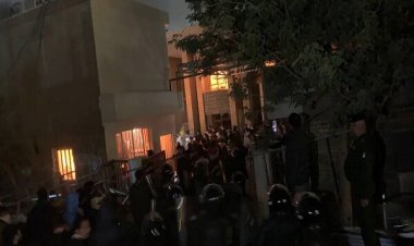 به آتش کشیدن مقر حزب دموکرات کردستان عراق در بغداد