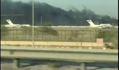 آتش‌سوزی در فرودگاه کویت