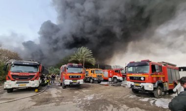 آتش سوزی گسترده در منطقه صنعتی سرزمین‌های اشغالی