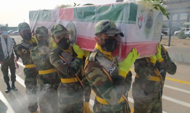 پیکر شهید نیروی انتظامی در استان بوشهر تشییع شد