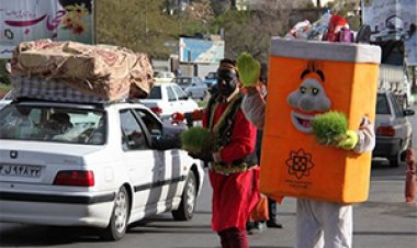 جمع‌آوری سبزه نوروز در مبادی خروجی شیراز