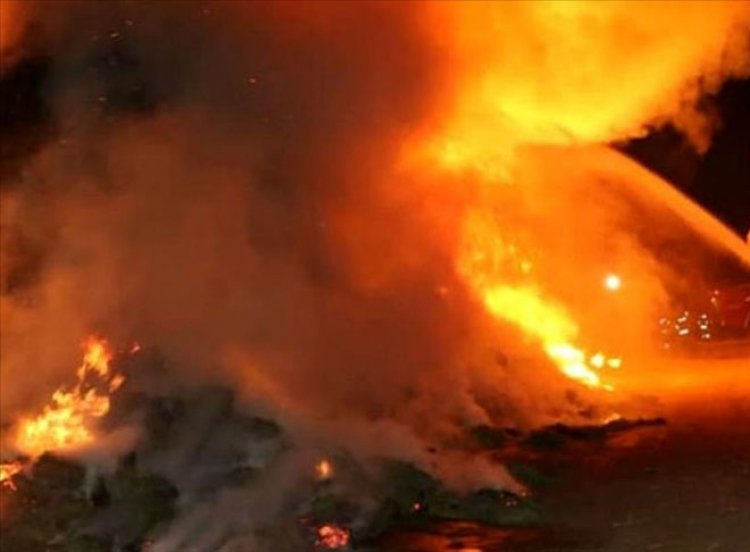 آتش سوزی در کارخانه تبخیر صنعت شهرک صنعتی ملوسجان در بیضا
