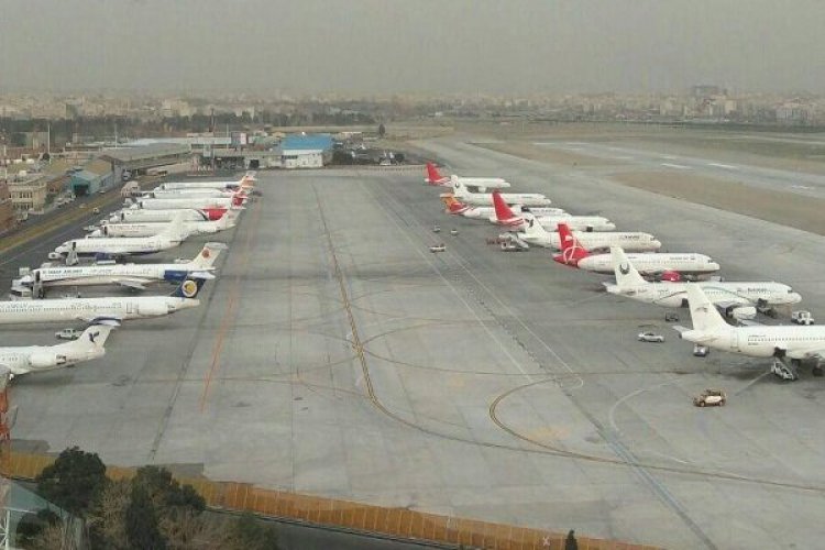 طوفان تهران پروازهای فرودگاه‌های مهرآباد و امام (ره) را متوقف نکرد
