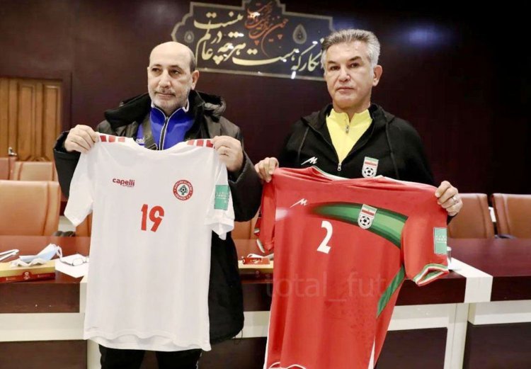 پیراهن تیم‌های ملی فوتبال ایران و لبنان رونمایی شد