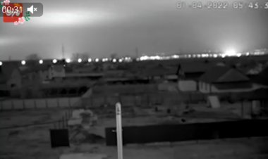 لحظه انفجار ۸ مخزن نفت در روسیه