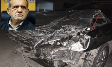 تصادف پزشکیان با خودروی قاچاقچیان انسان