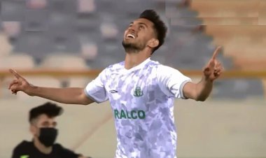 گل اول آلومینیوم به پرسپولیس توسط محمدرضا آزادی