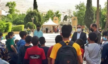 باغ ارم شیراز میزبان کودکان کار شد