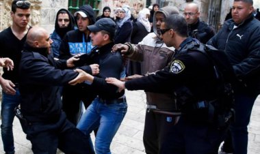 وحشت کودک فلسطینی مقابل سرباز اسرائیلی